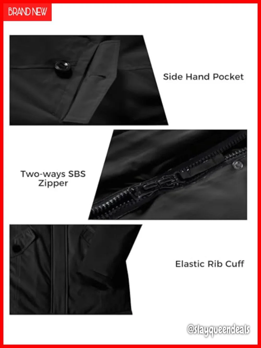 Waterproof Puffer Parka with Detachable Fur Hood - Winter Coat
